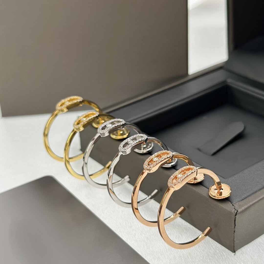 [Mystic JURI]CREOLES MOVE UNO PM DIAMOND EARRINGS