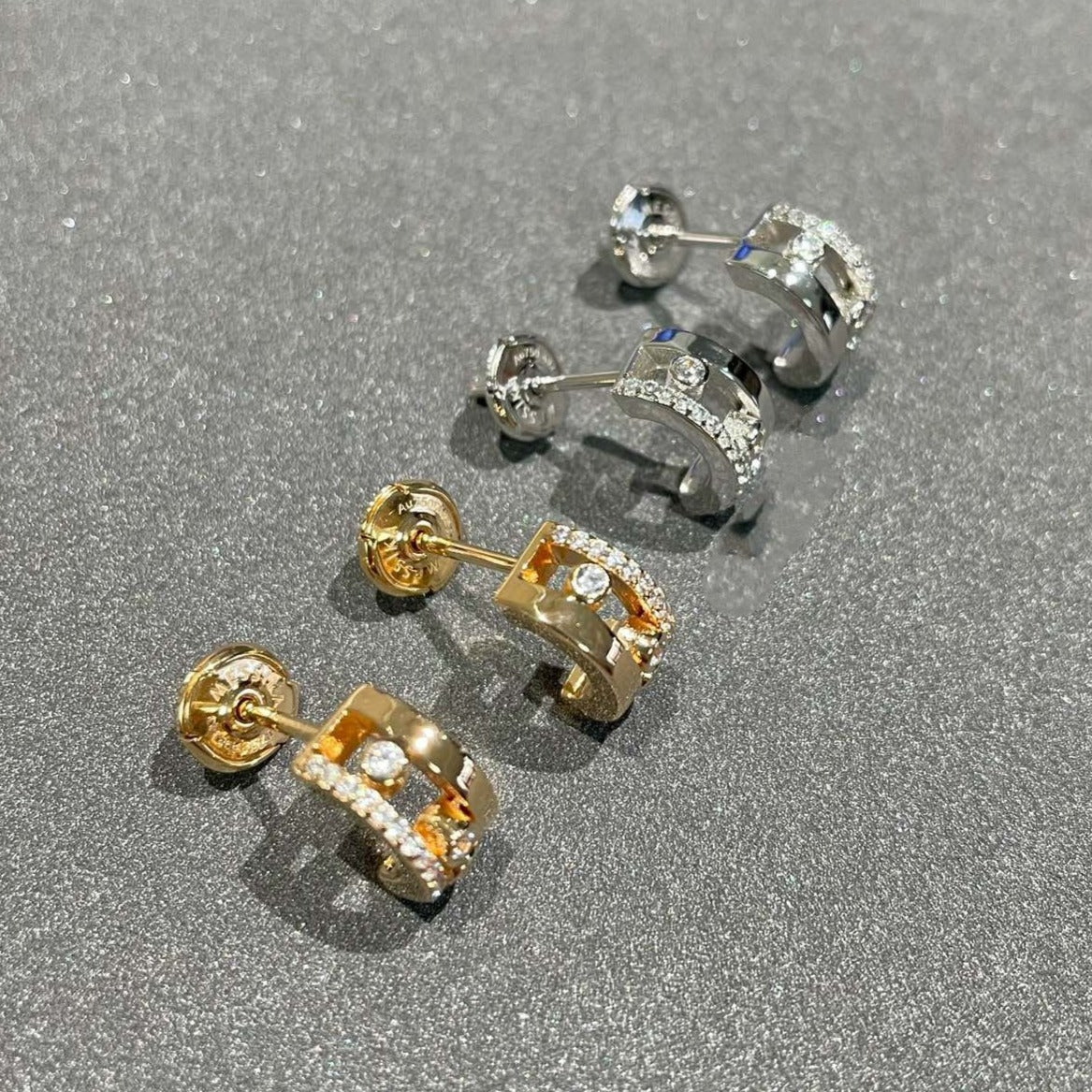 [Mystic JURI]MOVE ROMANE EARRINGS DIAMOND
