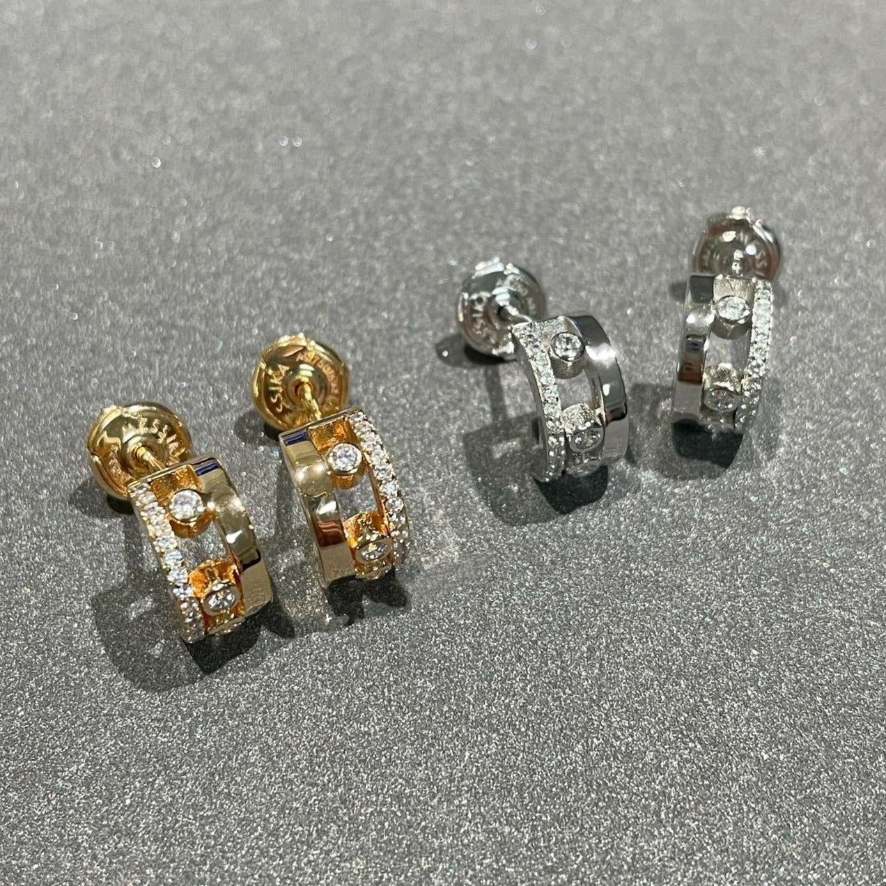 [Mystic JURI]MOVE ROMANE EARRINGS DIAMOND