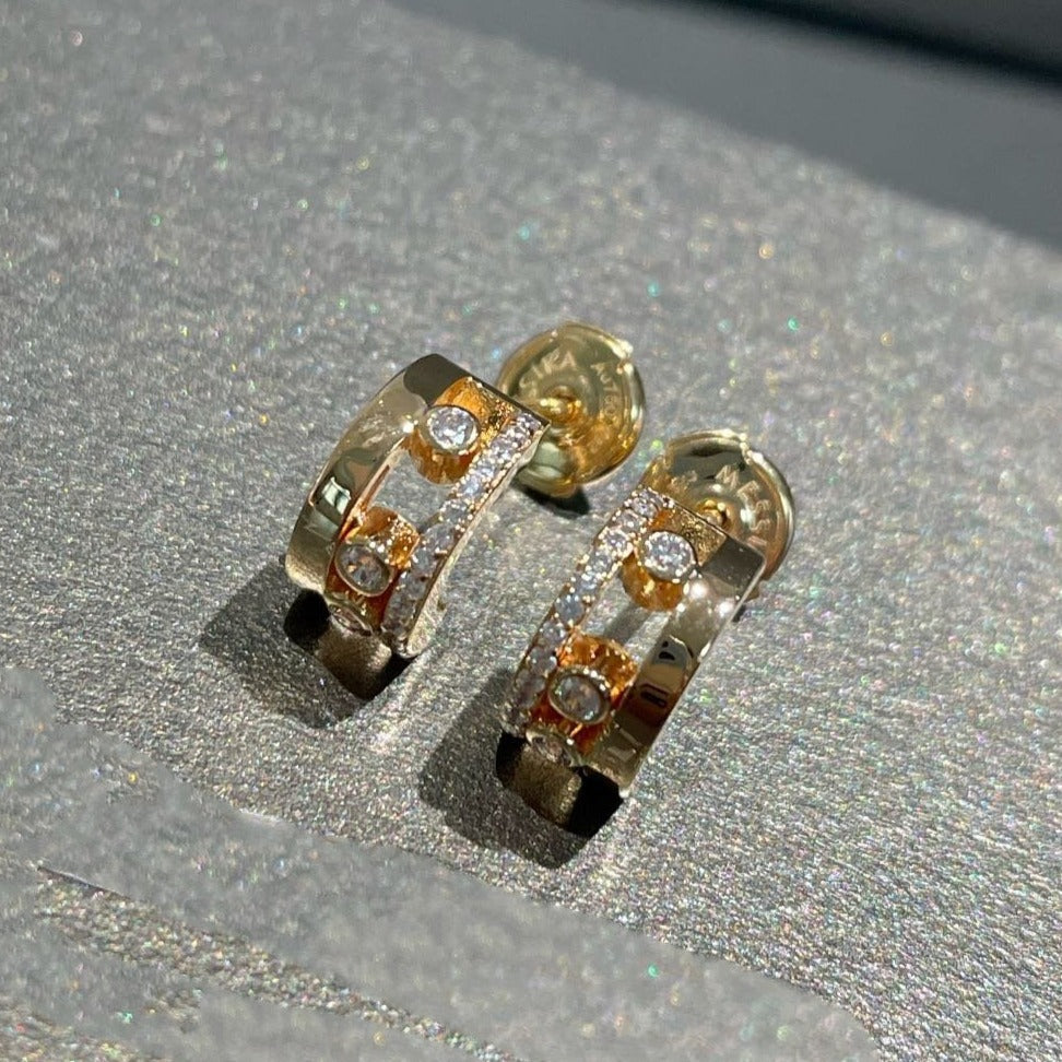 [Mystic JURI]MOVE ROMANE EARRINGS DIAMOND