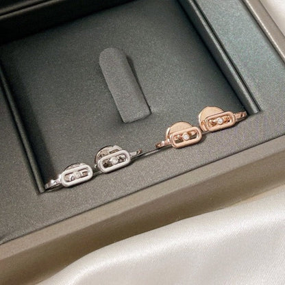 [Mystic JURI]CREOLES MOVE UNO MINI 1 DIAMOND EARRINGS
