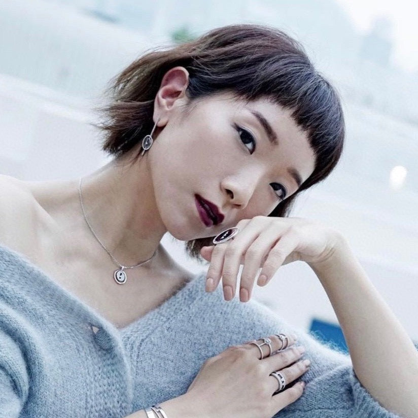 [Mystic JURI]Mystic MOVE ARROW PINK GOLD DIAMOND EARRINGS