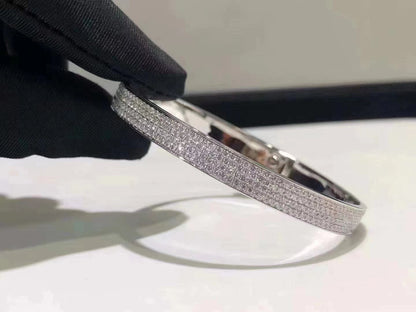 [Mystic]HM KELLY BRACELET IN SILVER AND FULL PAVE DIAMOND