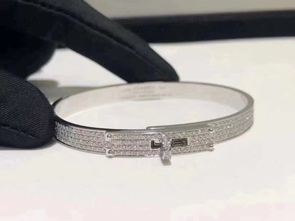 [Mystic]HM KELLY BRACELET IN SILVER AND FULL PAVE DIAMOND