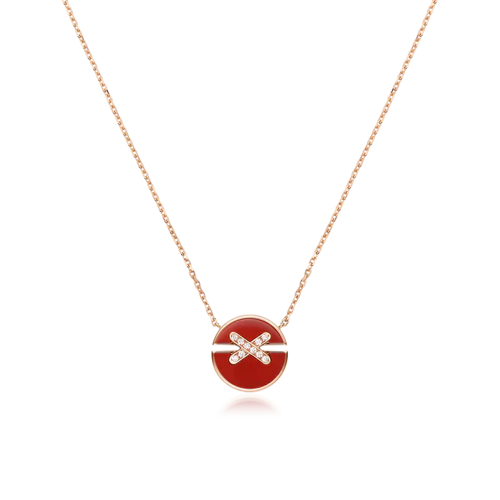 [Mystic]JEUX DE ROSE GOLD DIAMOND NECKLACE