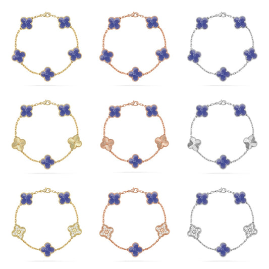 [Mystic]CLOVER 5 MOTIF BLUE VEINS BRACELET COLLECTION