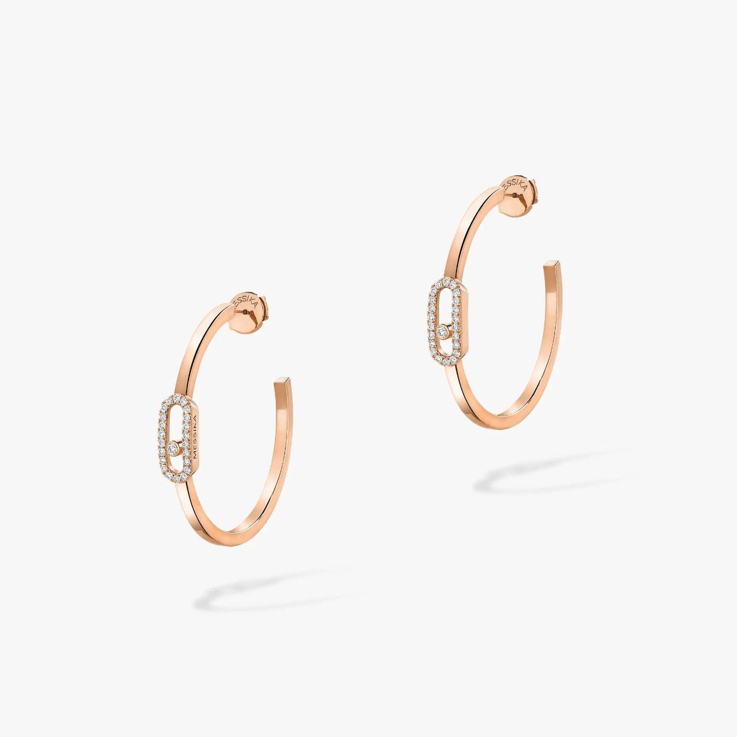 [Mystic JURI]CREOLES MOVE UNO PM DIAMOND EARRINGS