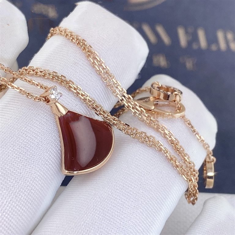 [Mystic]DREAM NECKLACE CARNELIAN 1 DIAMOND
