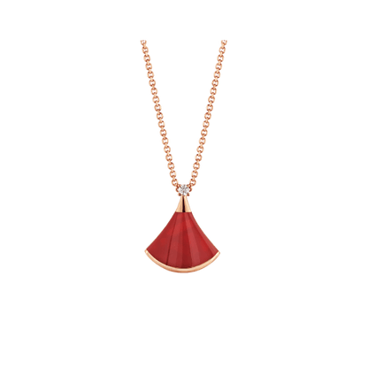 [Mystic]DREAM NECKLACE CARNELIAN 1 DIAMOND