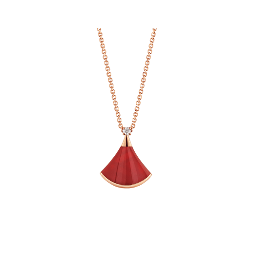 [Mystic]DREAM NECKLACE CARNELIAN 1 DIAMOND