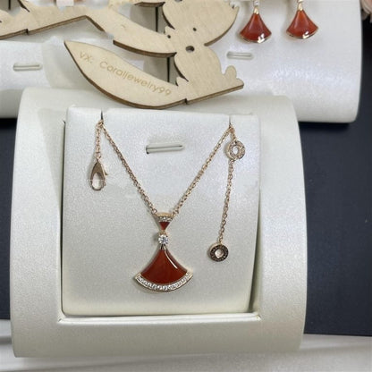 [Mystic]DREAM NECKLACE CARNELIAN DIAMOND