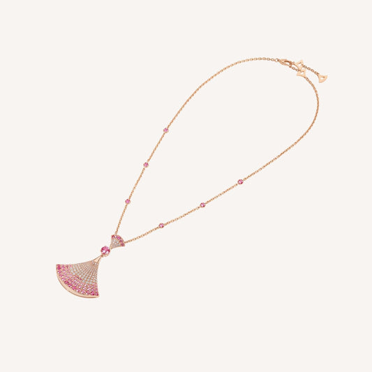 [Mystic]DREAM NECKLACK DIAMOND PINK GOLD