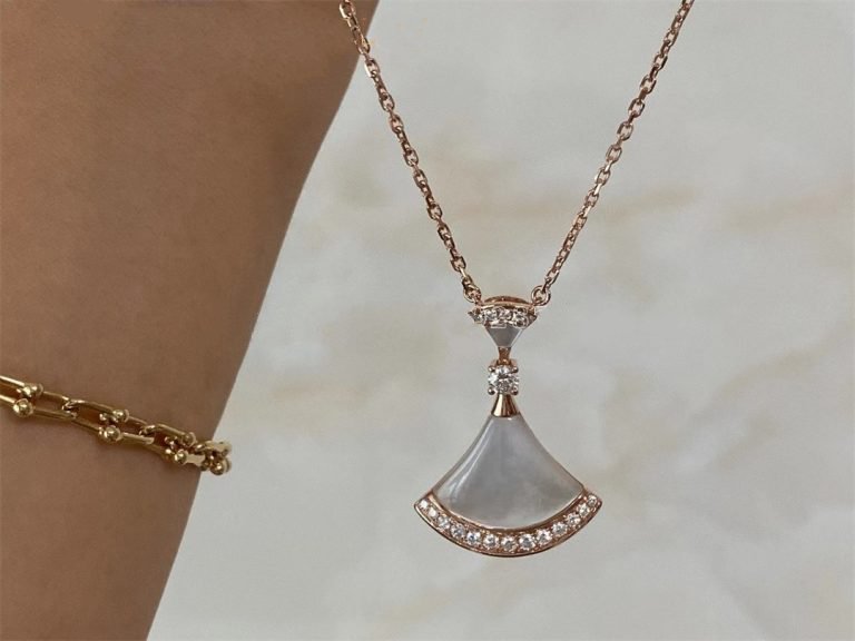 [Mystic]DREAM NECKLACE MOP PINK GOLD DIAMOND