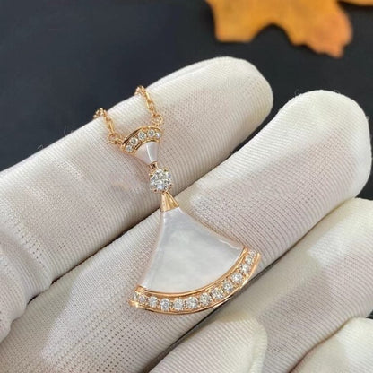 [Mystic]DREAM NECKLACE MOP PINK GOLD DIAMOND