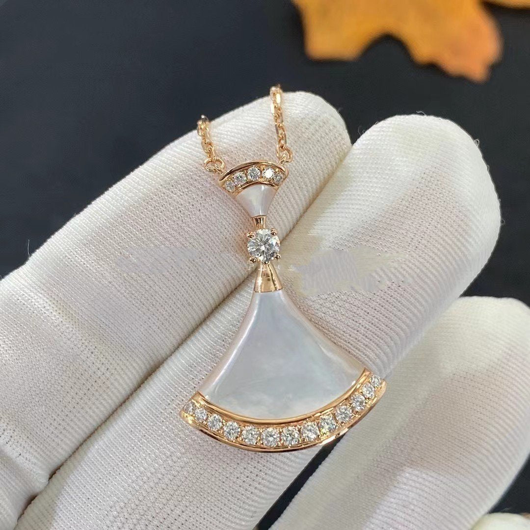 [Mystic]DREAM NECKLACE MOP PINK GOLD DIAMOND