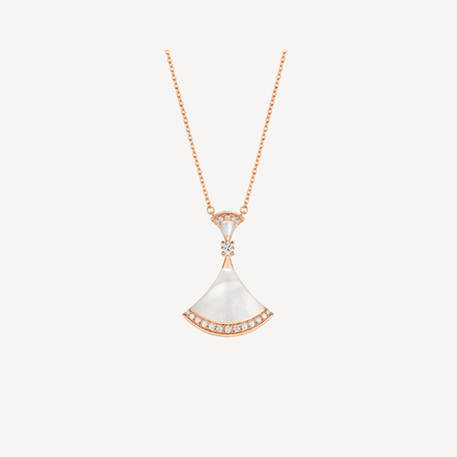 [Mystic]DREAM NECKLACE MOP PINK GOLD DIAMOND
