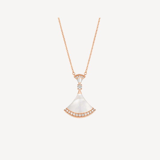 [Mystic]DREAM NECKLACE MOP PINK GOLD DIAMOND