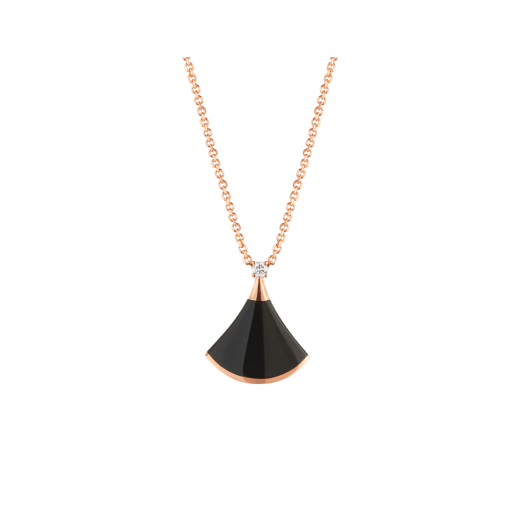 [Mystic]DREAM NECKLACE ONYX 1 DIAMOND