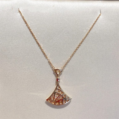 [Mystic]DREAM NECKLACE PINK GOLD FULL DIAMOND