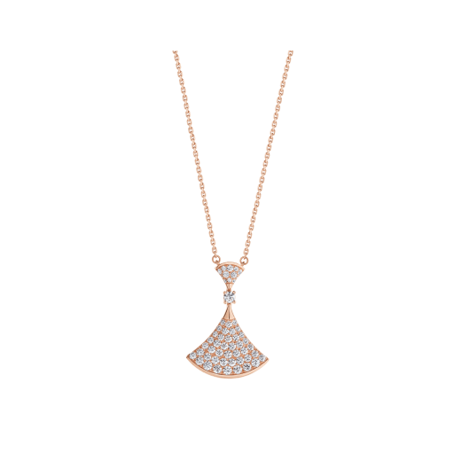 [Mystic]DREAM NECKLACE PINK GOLD FULL DIAMOND