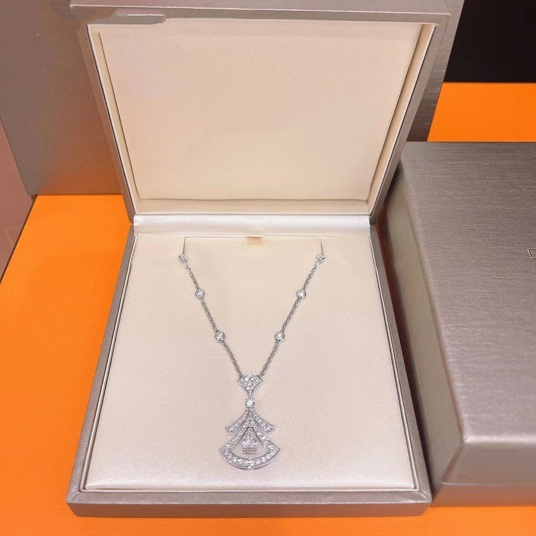 [Mystic]DREAM NECKLACE WHITE DIAMOND SILVER