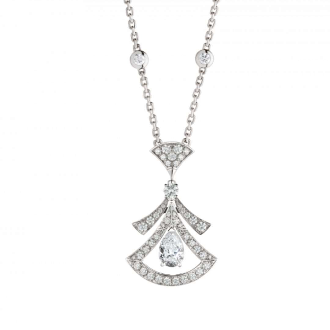 [Mystic]DREAM NECKLACE WHITE DIAMOND SILVER