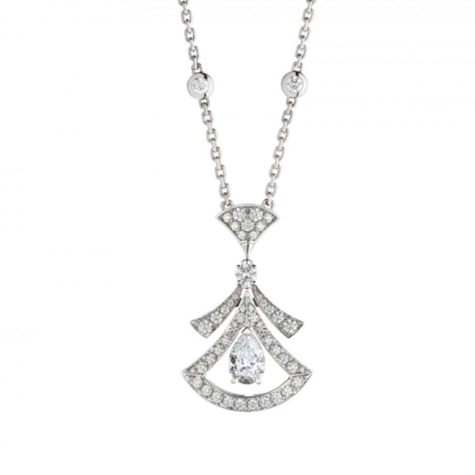 [Mystic]DREAM NECKLACE WHITE DIAMOND SILVER