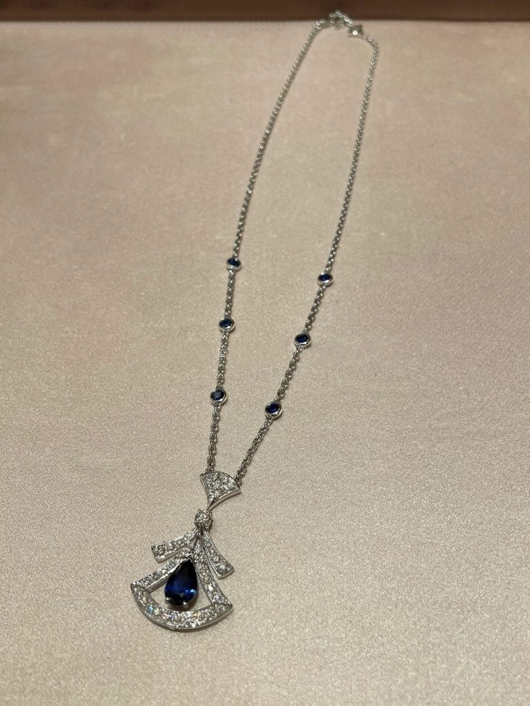[Mystic]DREAM NECKLACE AGATE DIAMOND SILVER