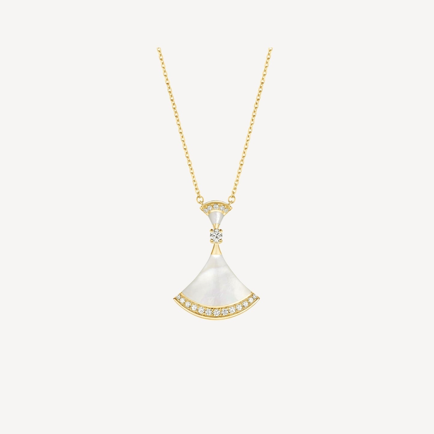 [Mystic]DREAM NECKLACE MOP GOLD DIAMOND