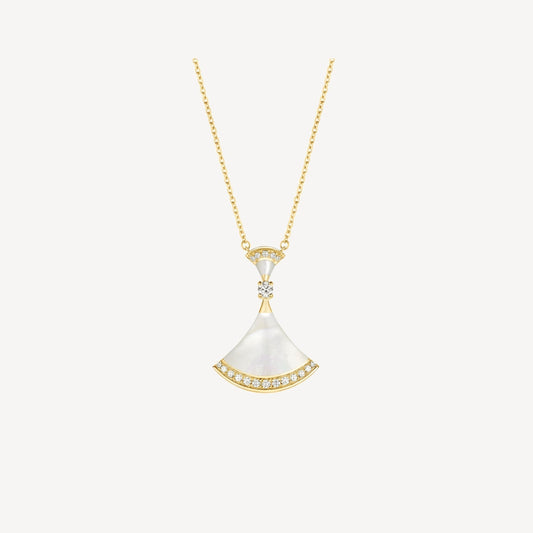 [Mystic]DREAM NECKLACE MOP GOLD DIAMOND