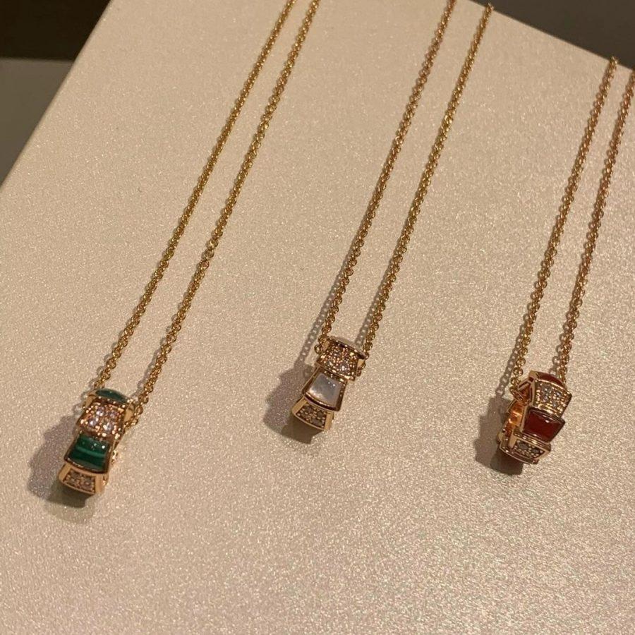[Mystic]SERPENTI PEDANT DIAMOND NECKLACE