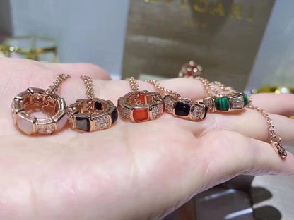[Mystic]SERPENTI PEDANT DIAMOND NECKLACE