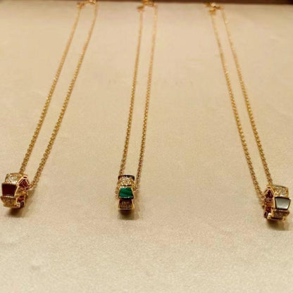 [Mystic]SERPENTI PEDANT DIAMOND NECKLACE