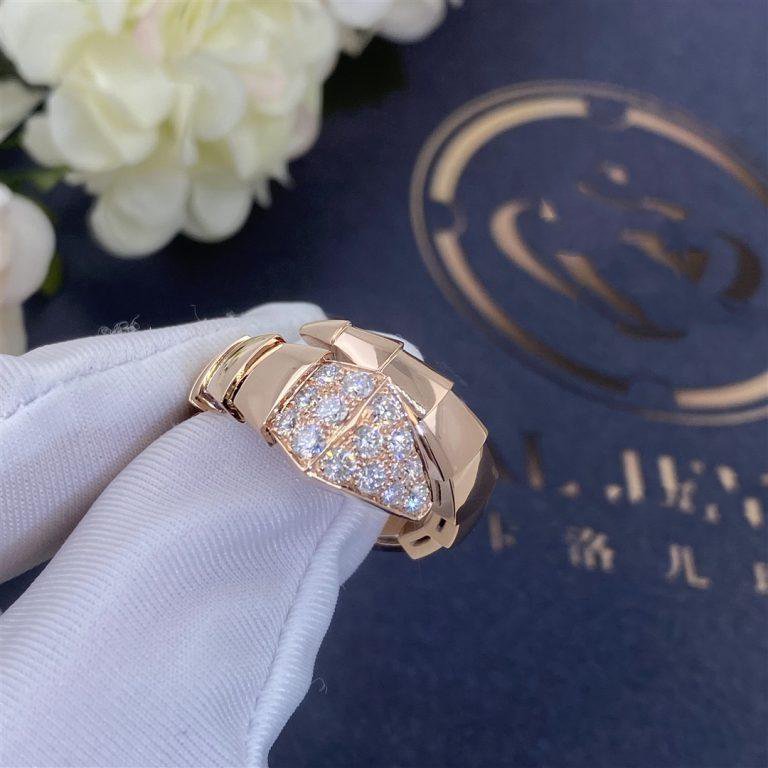 [Mystic]SERPENTI RING PINK GOLD DIAMOND