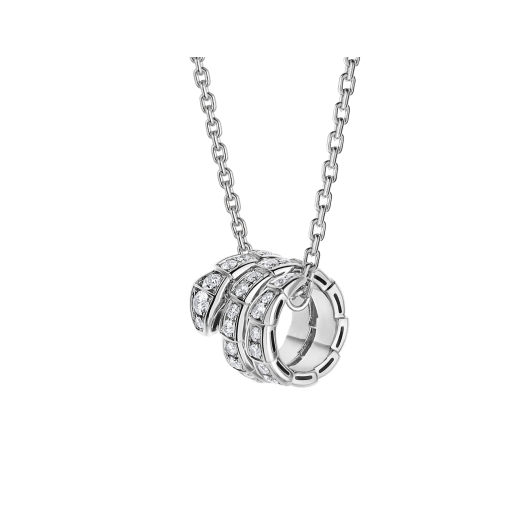 [Mystic]SERPENTI  NECKLACE DOUBLE RING DIAMOND