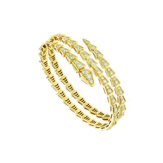[Mystic]SERPENTI BRACELET GOLD DIAMOND DOUBLE ROW