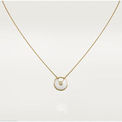 [Mystic]AMULETTE ROSE GOLD MOP NECKLACE