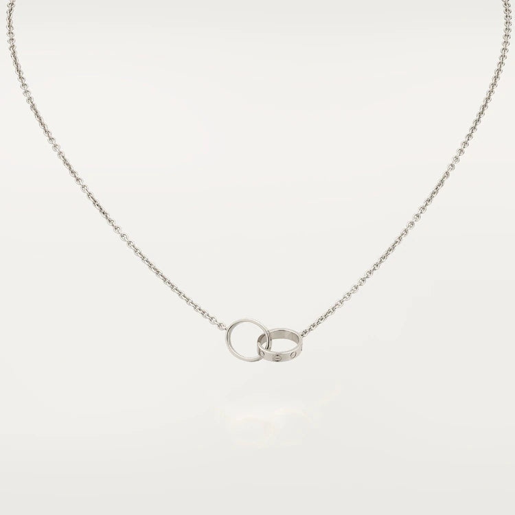 [Mystic]LOVE NECKLACE PINK GOLD AND SILVER