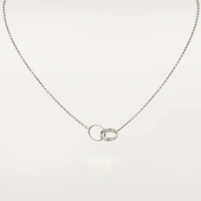 [Mystic]LOVE NECKLACE PINK GOLD AND SILVER