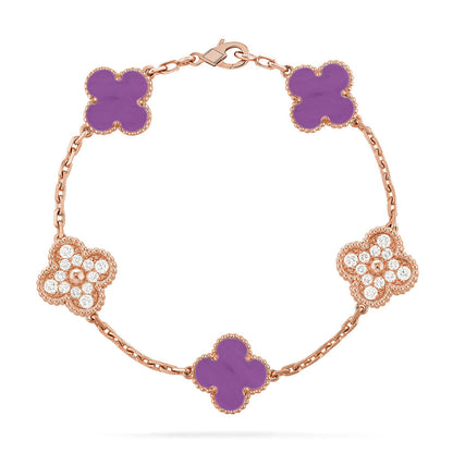[Mystic-new] CLOVER 5 MOTIF VIOLET BRACELET COLLECTION