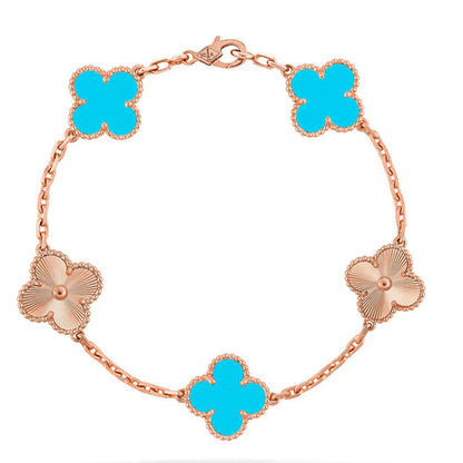 [Mystic-new] CLOVER 5 MOTIF TURQUOISE BRACELET COLLECTION