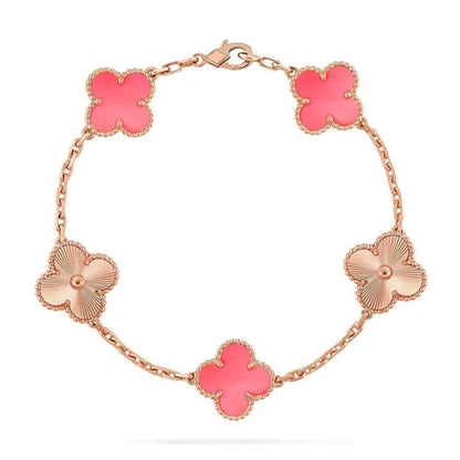 [Mystic-new] CLOVER 5 MOTIFS  PINK MOP BRACELET COLLECTION