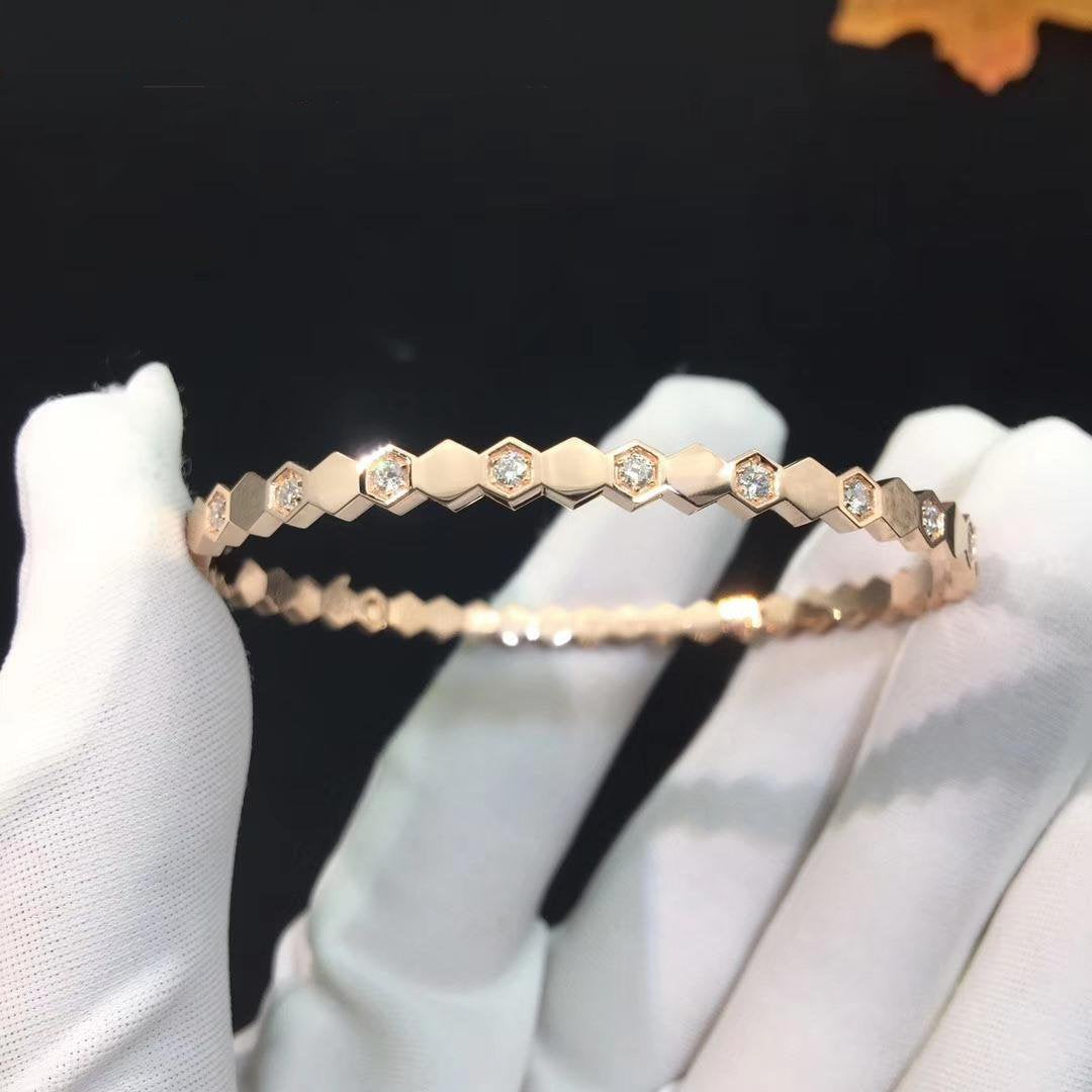 [Mystic]BEE LOVE PINK GOLD DIAMOND BRACELET