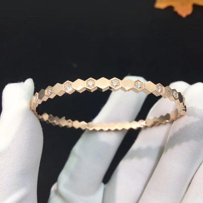 [Mystic]BEE LOVE PINK GOLD DIAMOND BRACELET