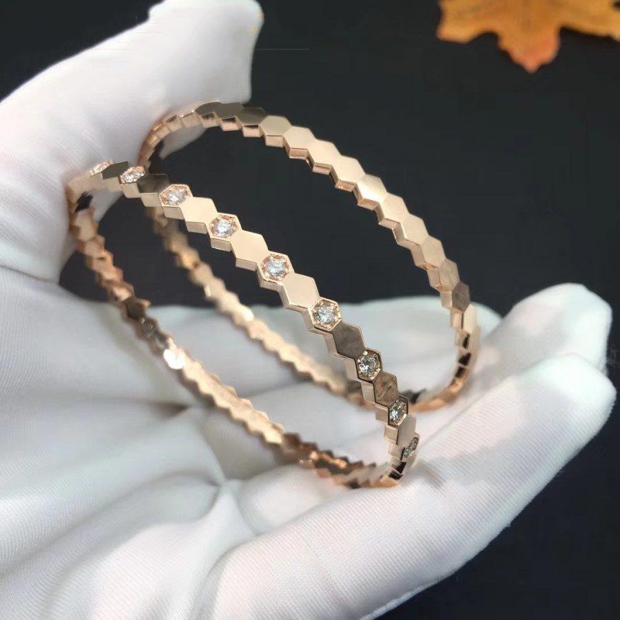 [Mystic]BEE LOVE PINK GOLD DIAMOND BRACELET