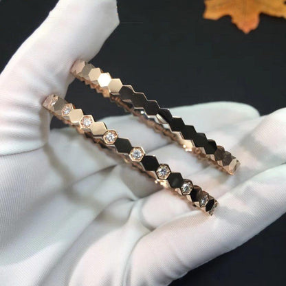 [Mystic]BEE LOVE PINK GOLD DIAMOND BRACELET