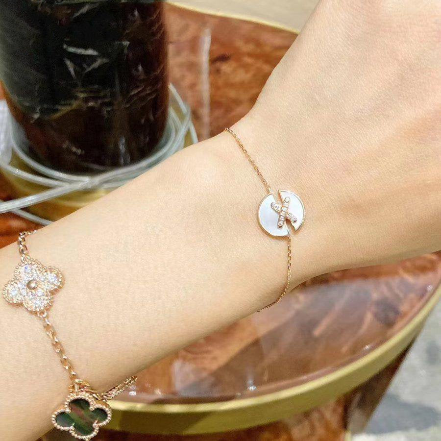 [Mystic]JEUX DE BRACELET MOP PINK GOLD DIAMONDS