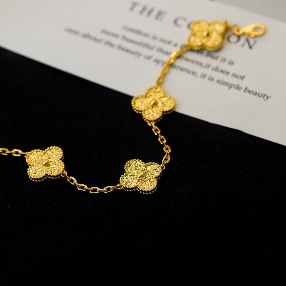[Mystic]CLOVER 5 MOTIFS BRONZING BRACELET