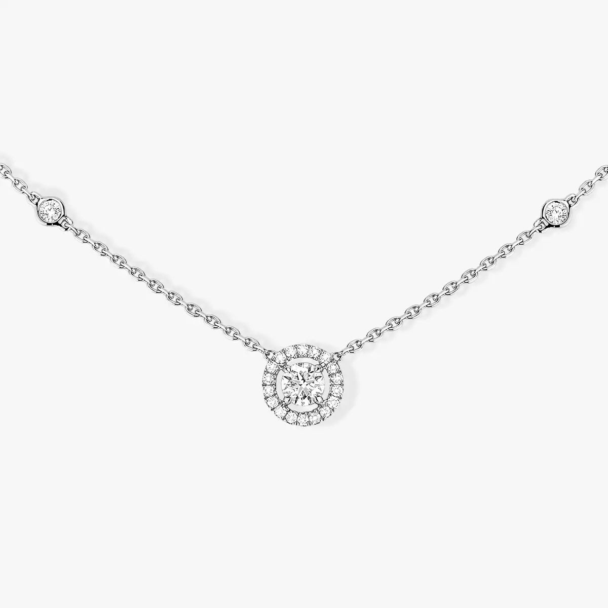 [Mystic JURI]Diamond Necklace 0,20ct Brilliant Shape Joy
