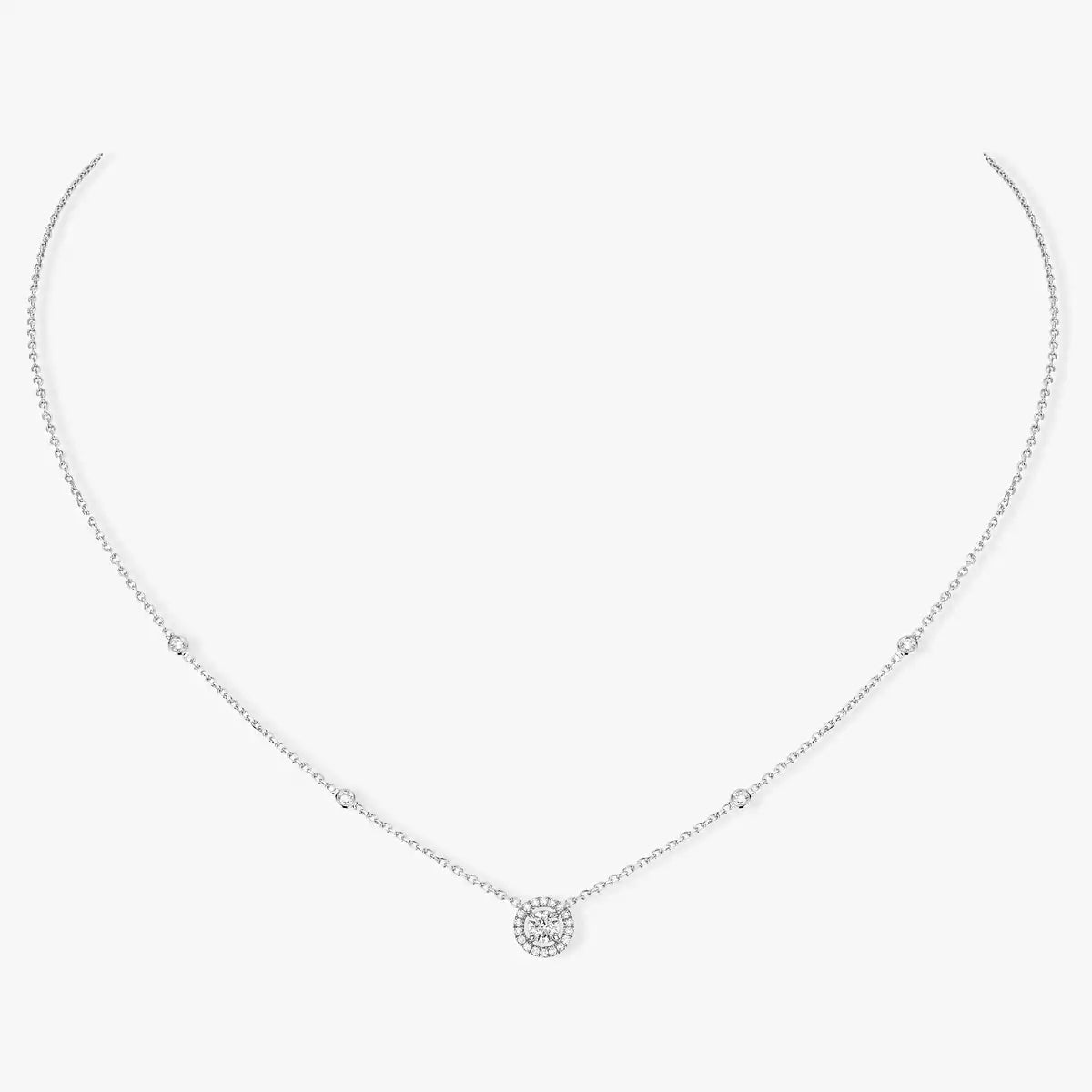 [Mystic JURI]Diamond Necklace 0,20ct Brilliant Shape Joy